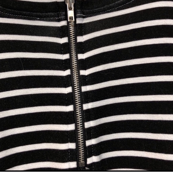 Premise Plus Size Striped T Shirt Style Dress - Picture 3 of 4